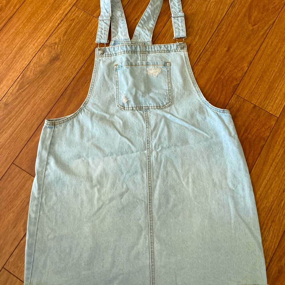 Wild Fable Light Denim Overall Dress XL